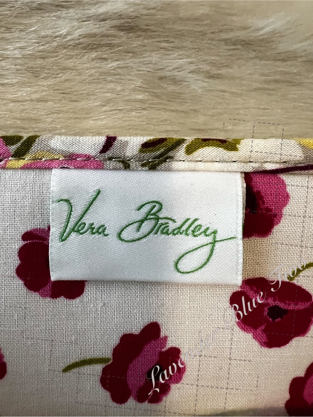 VERA BRADLEY Make Me Blush 2010 Trifold Wallet Crossbody On A String Pink Floral - Picture 14 of 15